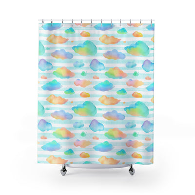 In the Clouds shower curtain