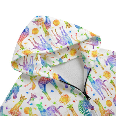 Sahara Kid's Zip Up Raglan Sleeve Hoodie