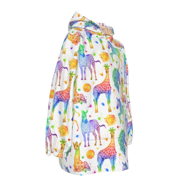 Sahara Childrens Sherpa Fleece Hoodie Blanket