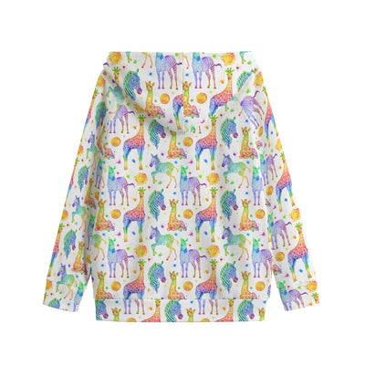 Sahara Kid's Zip Up Raglan Sleeve Hoodie