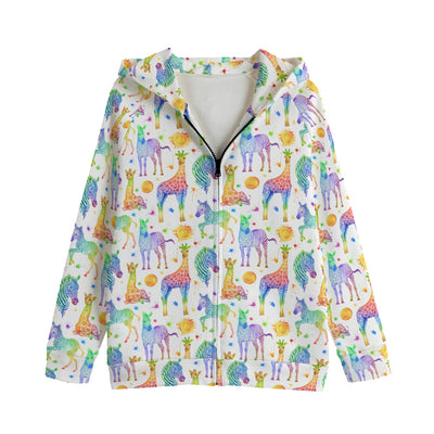Sahara Kid's Zip Up Raglan Sleeve Hoodie