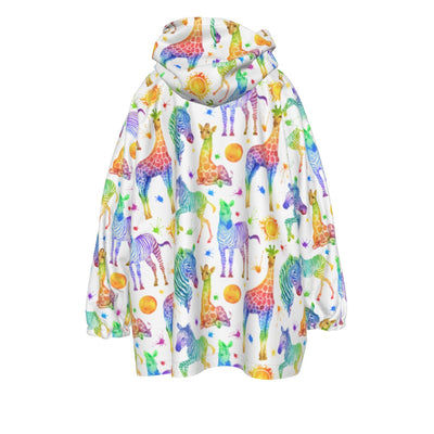 Sahara Childrens Sherpa Fleece Hoodie Blanket