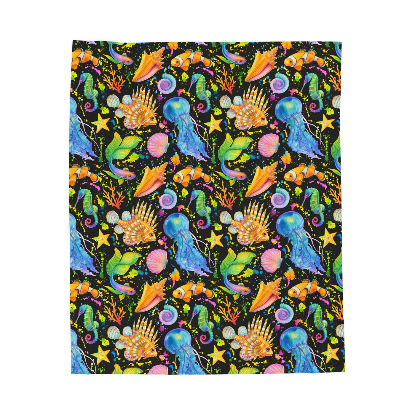 Atlantis Nights velveteen plush blanket