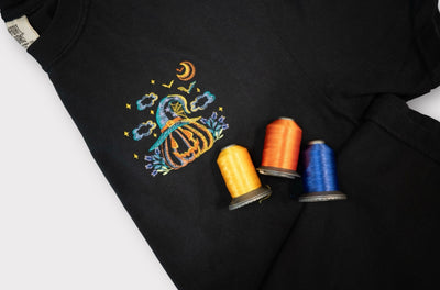 Embroidered Halloween T-Shirt