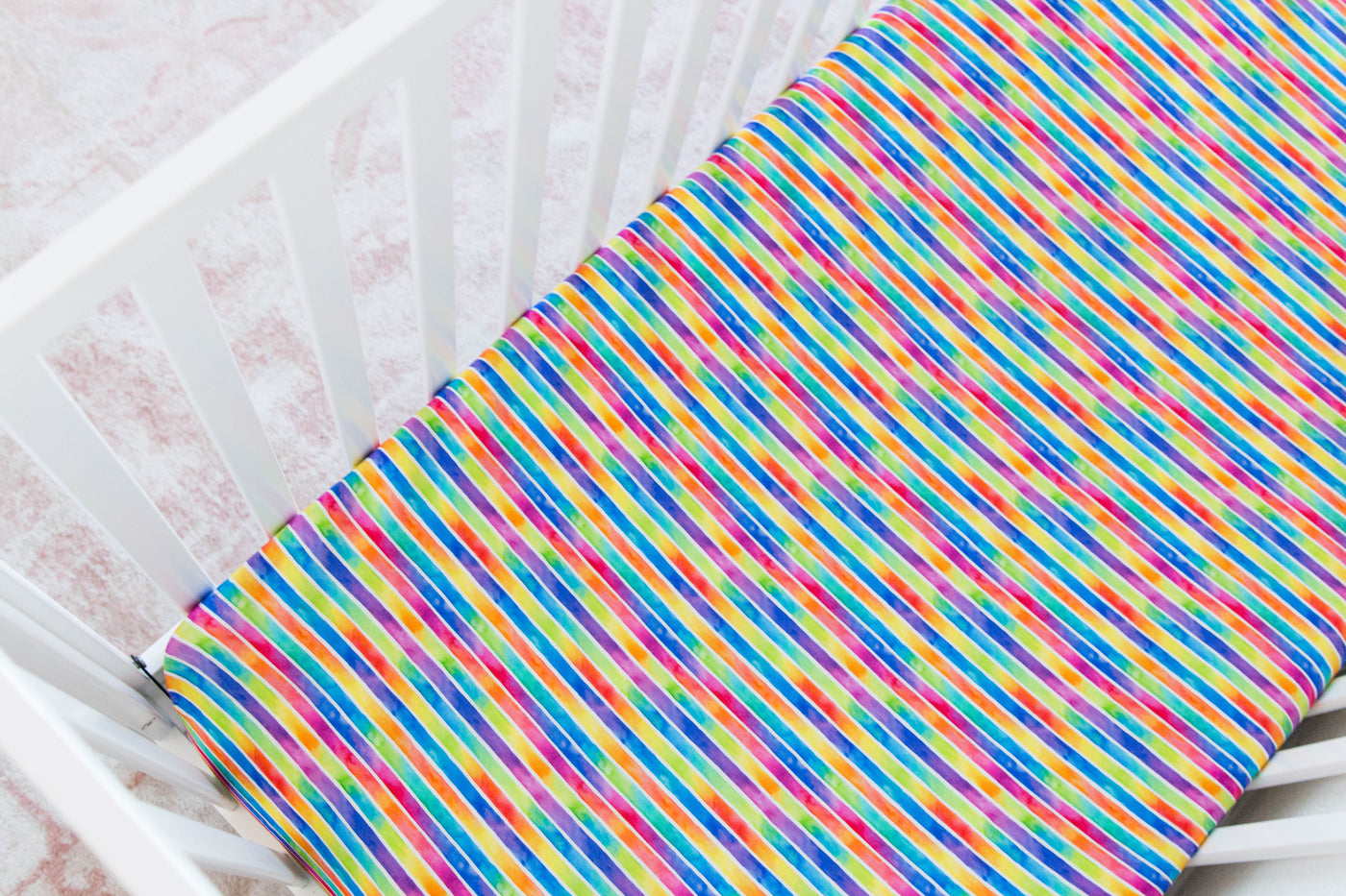 Candy Stripe Crib Sheet
